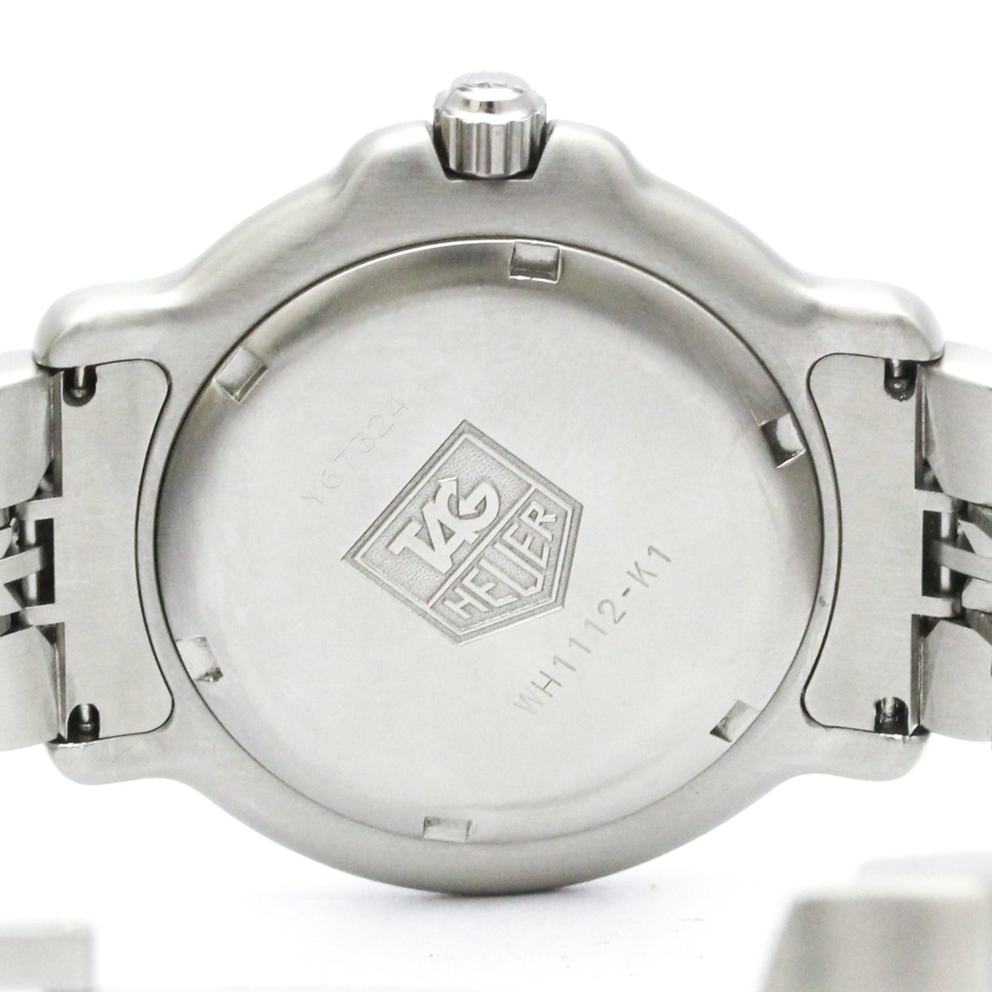 Tag Heuer Professional 6000 Quartz Stainless Steel With Plated Metal And Leather Watch (Pre-Owned)