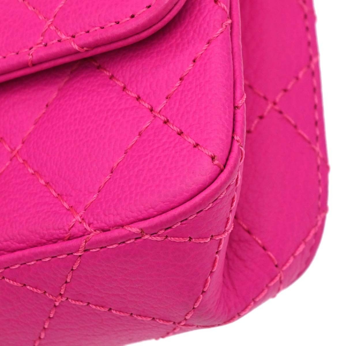 Chanel Reissue 2.55 Flap Clutch Quilted Aged Calfskin Pink Leather Shoulder Bag Bag (Pre-Owned)
