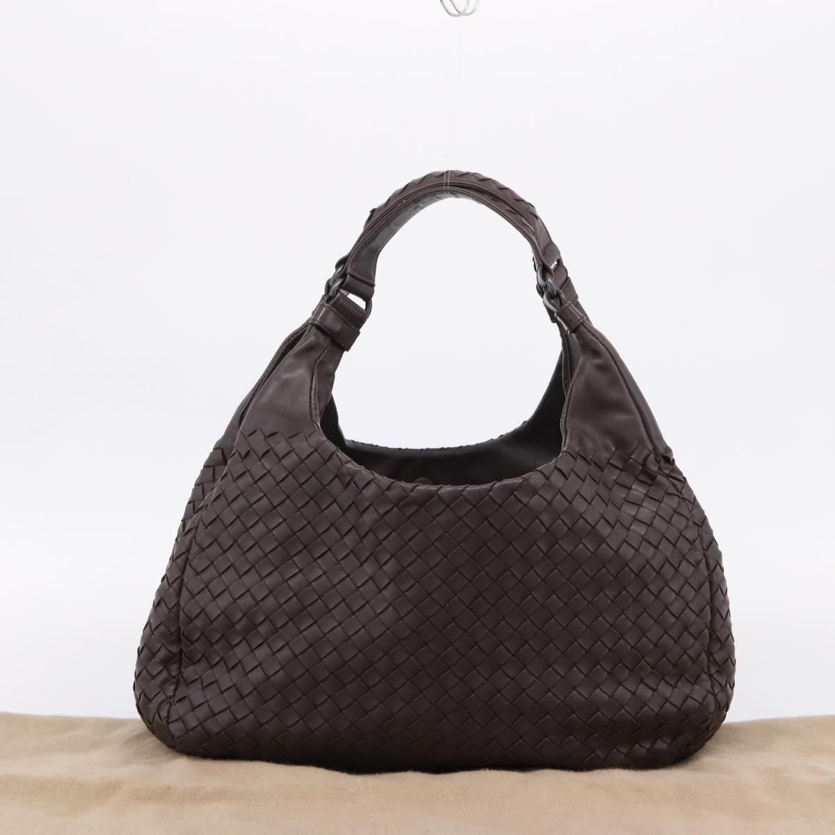 Bottega Veneta Campana Hobo Intrecciato Nappa Brown Leather Shoulder Bag Bag (Pre-Owned)