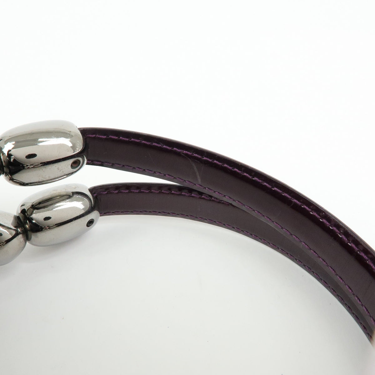 Christian Dior Handbag Leather Purple Patent_Leather Handbag (Pre-Owned)