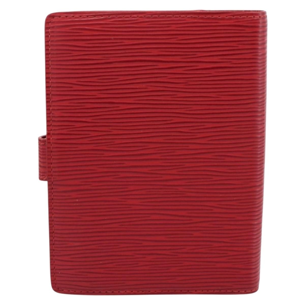 Louis Vuitton Agenda Cover Epi Red Leather Clutche & Pouche Bag (Pre-Owned)