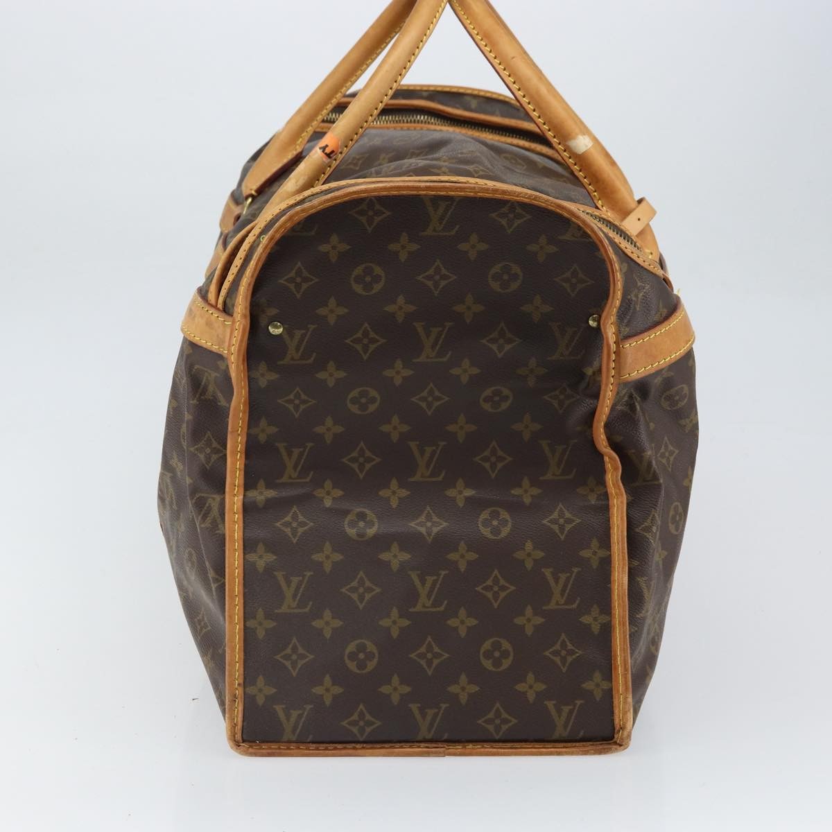 Louis Vuitton Dog Carrier Monogram Canvas Brown Canvas Travel Bag Bag (Pre-Owned)