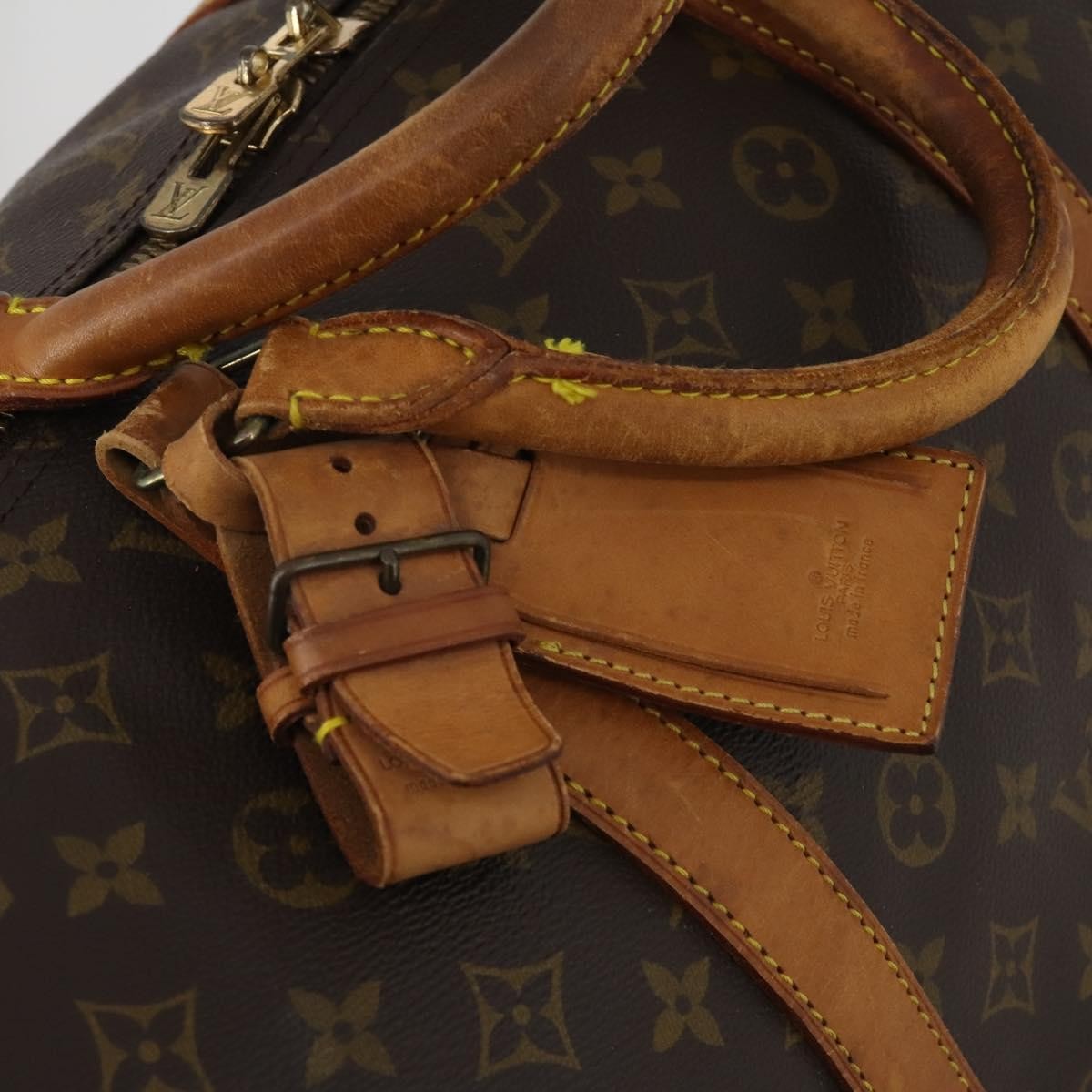 Louis Vuitton Keepall Bandouliere Monogram Canvas Brown Canvas Travel Bag Bag (Pre-Owned)
