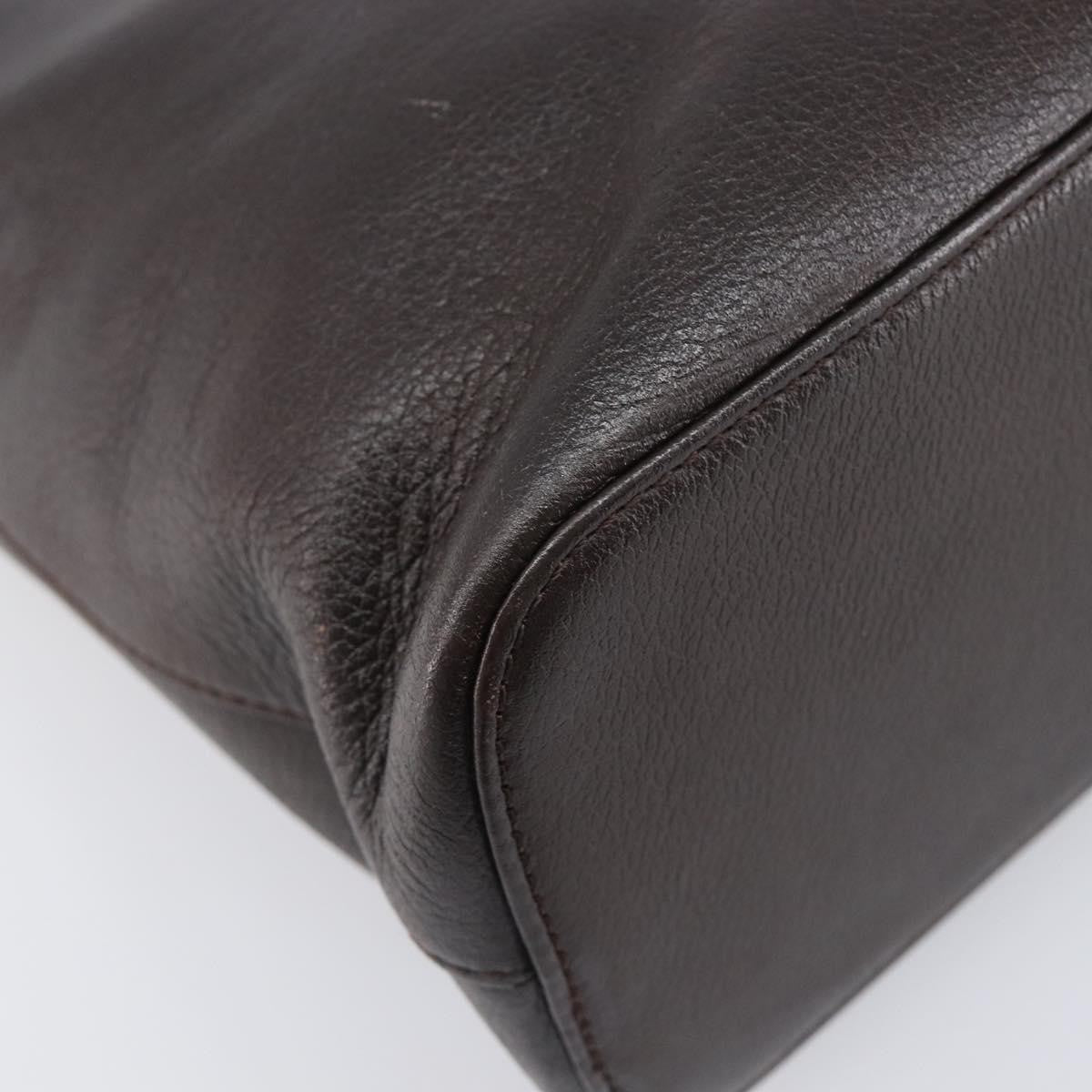 Burberry Shoulder Bag Leather Brown Leather Shoulder Bag Bag (Pre-Owned)