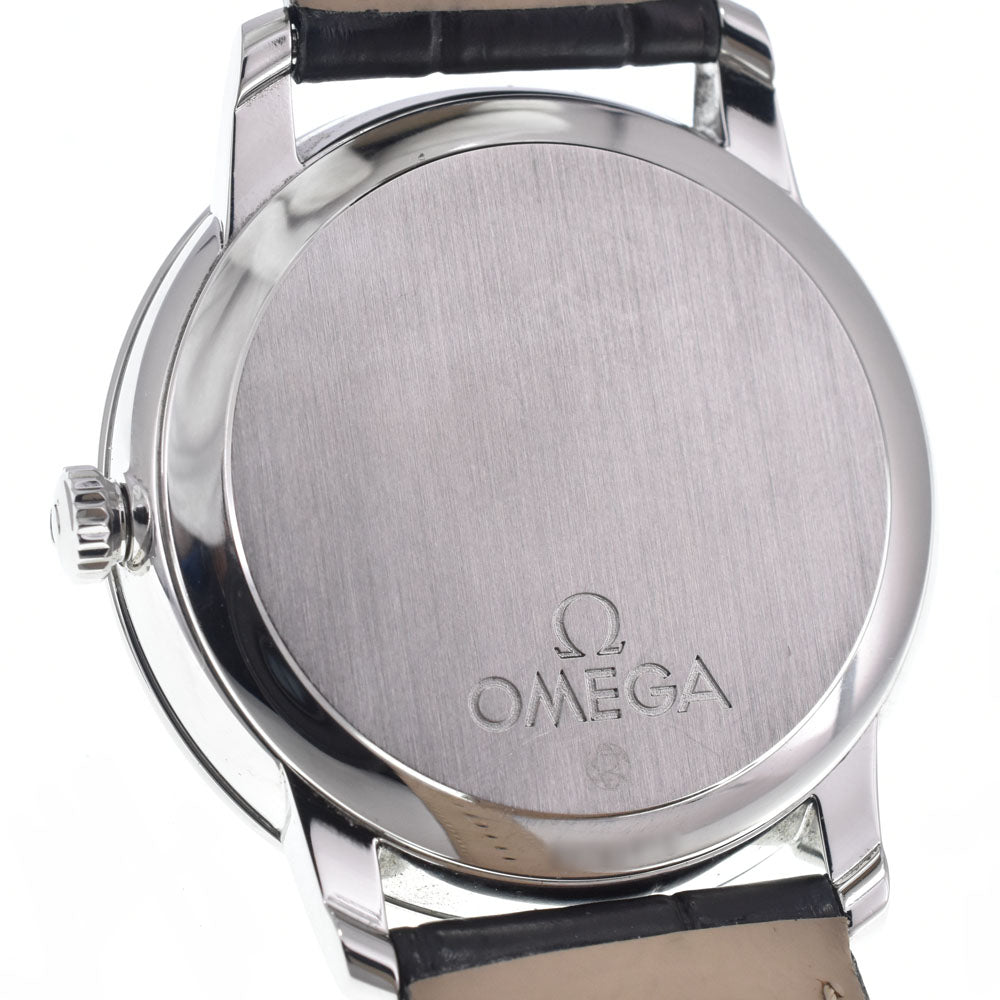 Omega De Ville Prestige Co-Axial Chronometer Automatic Stainless Steel And Alligator Watch (Pre-Owned)