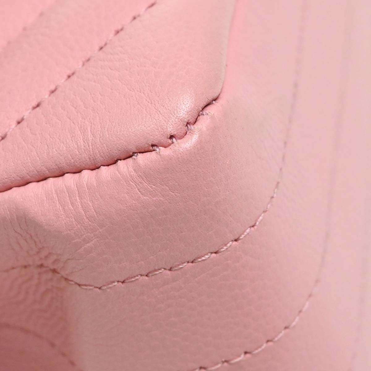 Chanel Shoulder Suede Patchwork Pink Calfskin Shoulder Bag Bag (Pre-Owned)