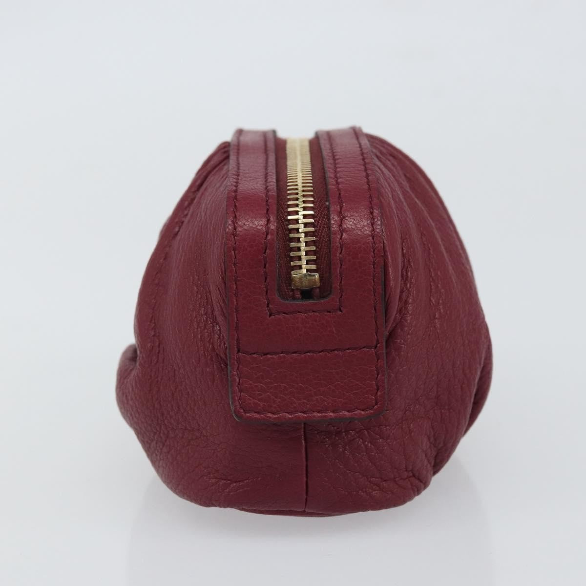 Gucci Bamboo Leather Purple Leather Clutche & Pouche Bag (Pre-Owned)