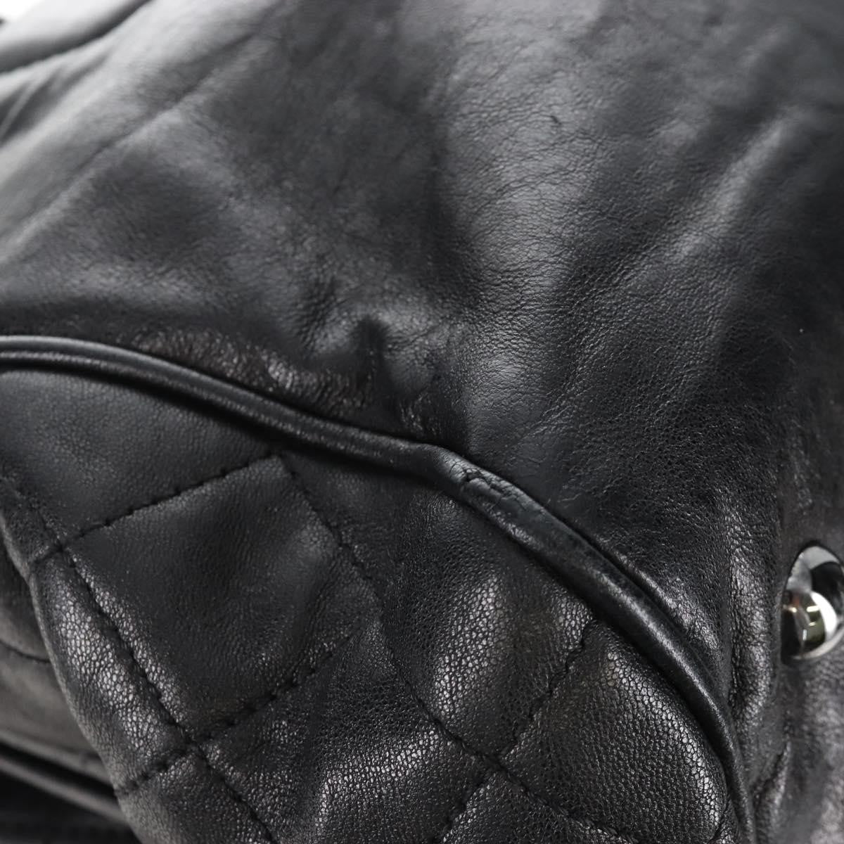 Chanel Perfect Day Leather Black Leather Tote Bag Bag (Pre-Owned)