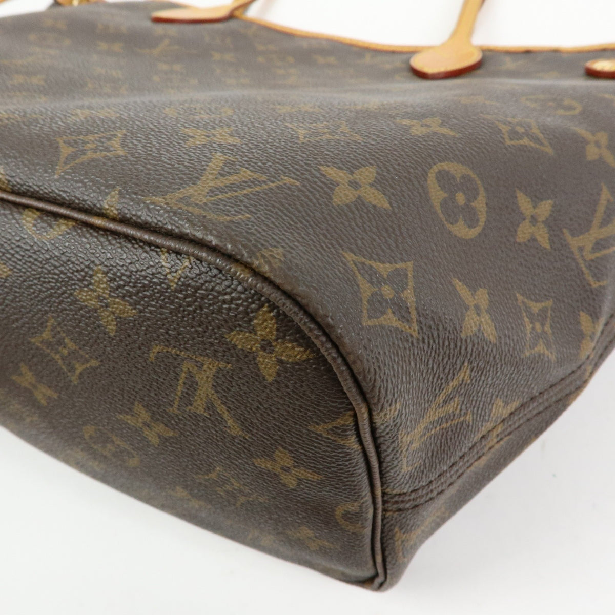 Louis Vuitton Neverfull Monogram Canvas Brown Canvas Tote Bag Bag (Pre-Owned)