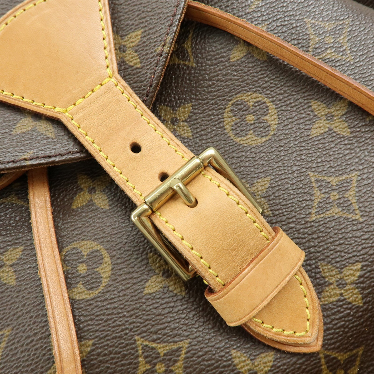 Louis Vuitton Vintage Montsouris Monogram Canvas Brown Canvas Backpack Bag (Pre-Owned)