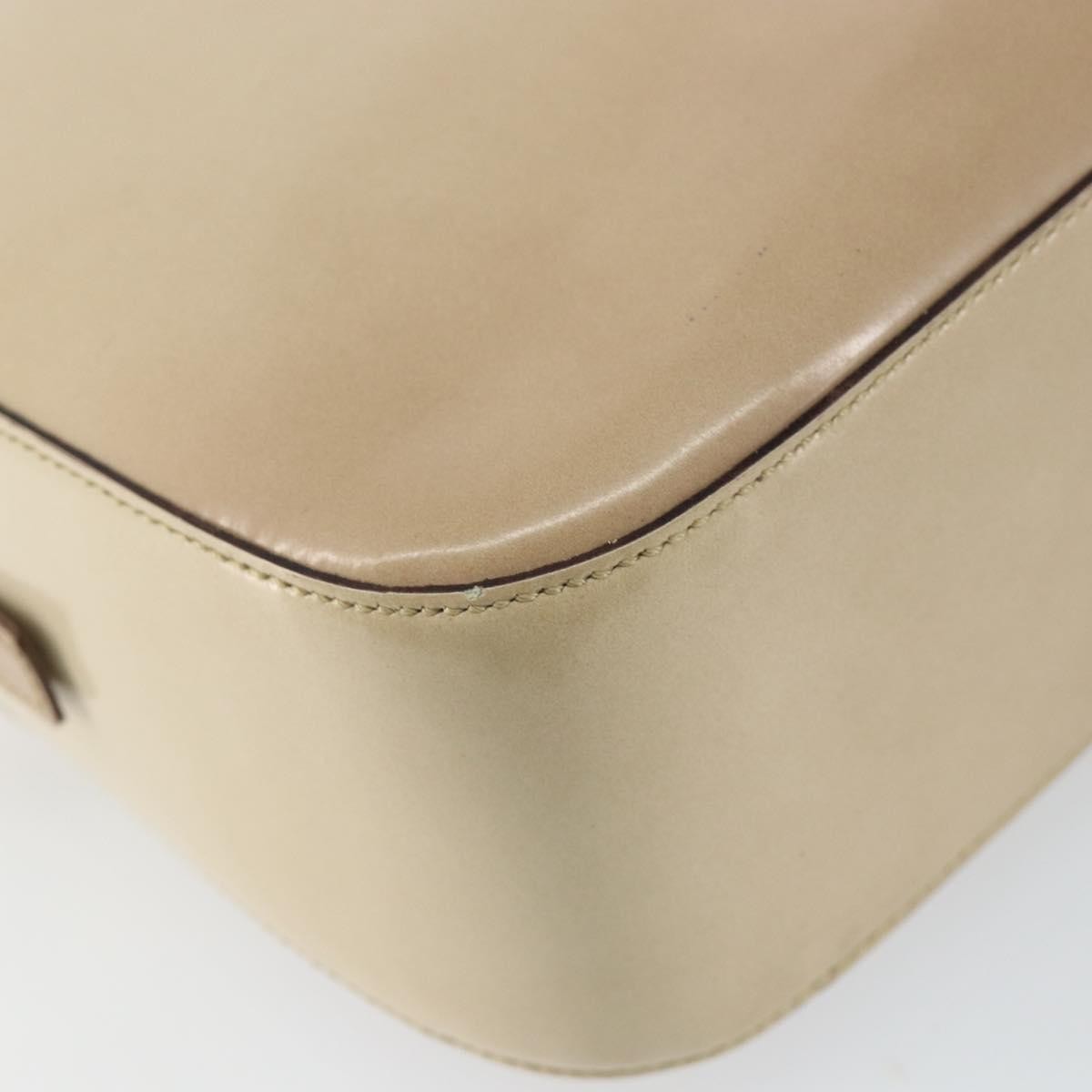 Prada Re-Edition 1995 Patent Leather Beige Patent_Leather Handbag (Pre-Owned)