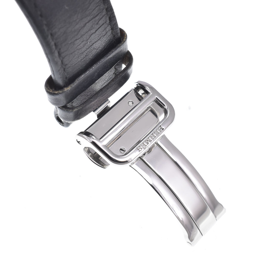 Hermes Cape Cod Quartz Stainless Steel And Leather Watch (Pre-Owned)