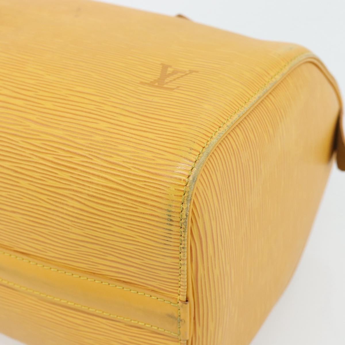 Louis Vuitton Speedy Epi Leather Yellow Leather Handbag (Pre-Owned)