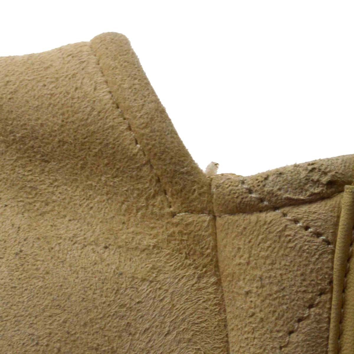 Chanel Cc Messenger Suede Beige Suede Shoulder Bag Bag (Pre-Owned)
