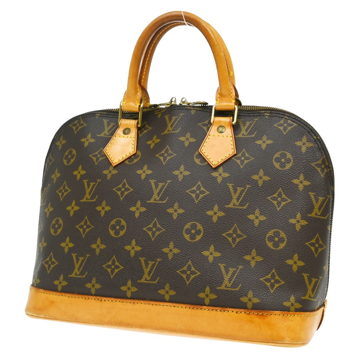 Louis Vuitton Alma Monogram Canvas Brown Canvas Handbag (Pre-Owned)