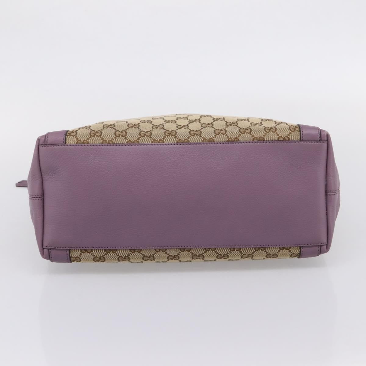 Gucci Shoulder Canvas Beige Canvas Shoulder Bag Bag (Pre-Owned)