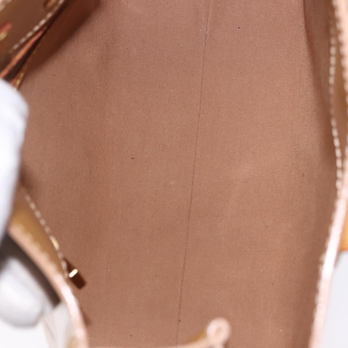 Louis Vuitton Reade Monogram Vernis Beige Patent_Leather Handbag (Pre-Owned)