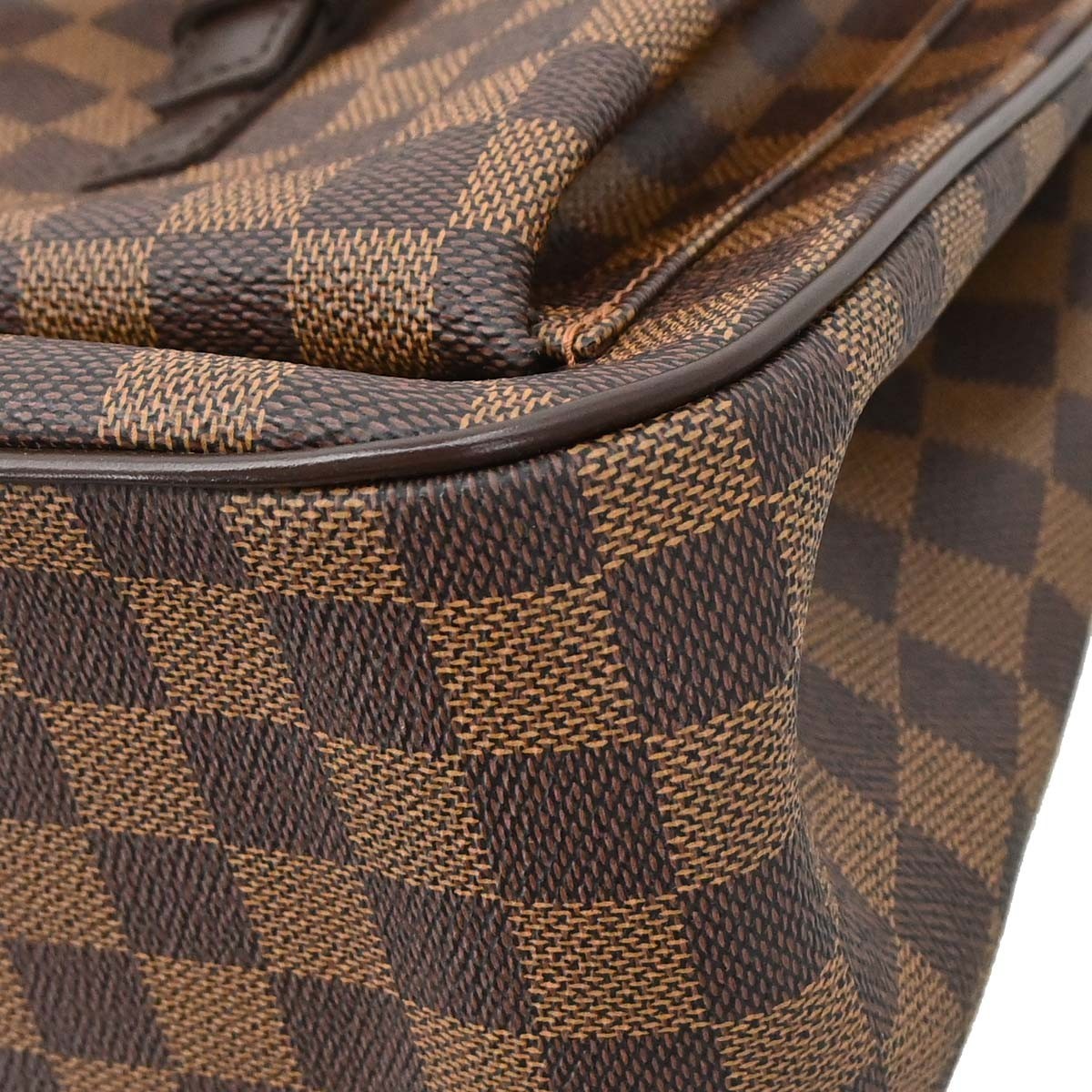 Louis Vuitton Uzes Damier Ebene Brown Canvas Tote Bag Bag (Pre-Owned)