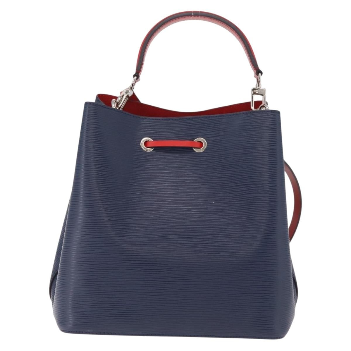 Louis Vuitton Neonoe Limited Edition Colored Damier Navy Leather Handbag (Pre-Owned)