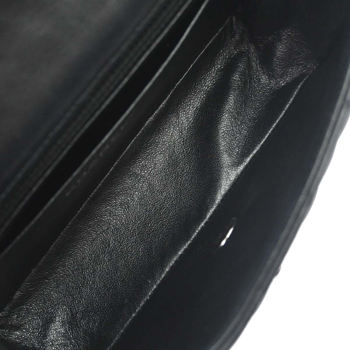Chanel Classic Single Flap Quilted Lambskin Black Leather Shoulder Bag Bag (Pre-Owned)