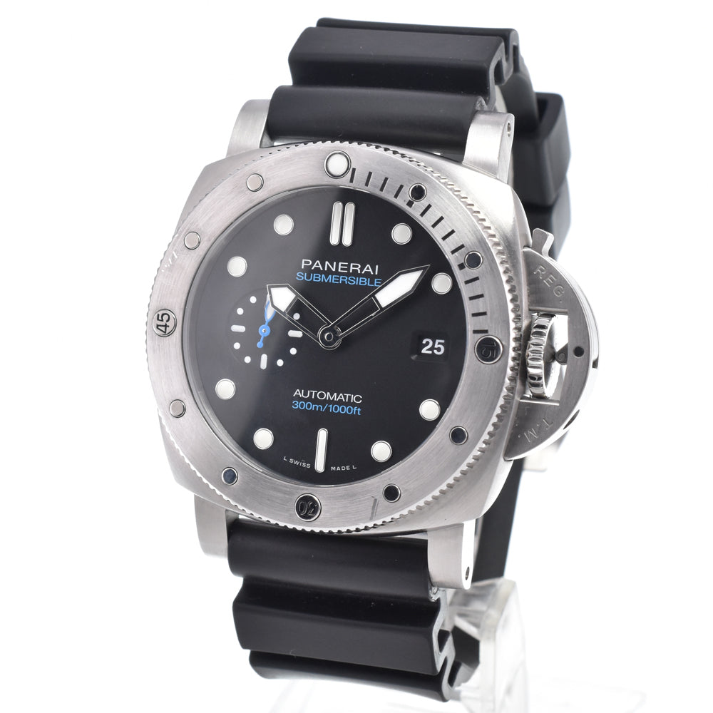 Panerai Luminor Submersible 300M Automatic Carbotech And Rubber Watch (Pre-Owned)