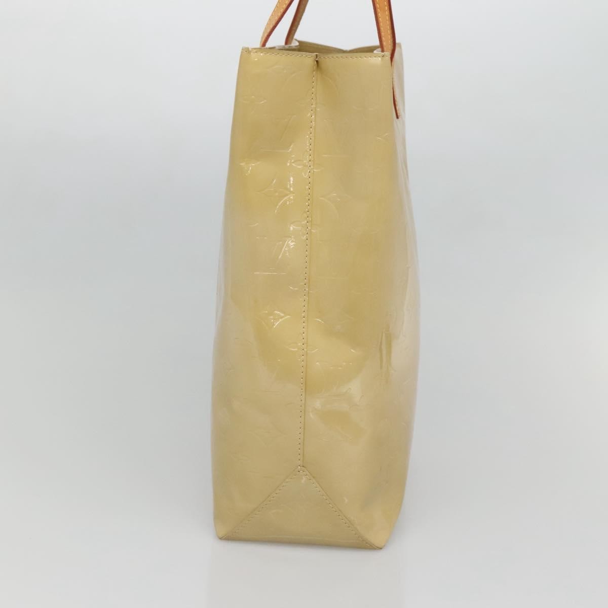Louis Vuitton Reade Monogram Vernis Beige Patent_Leather Handbag (Pre-Owned)