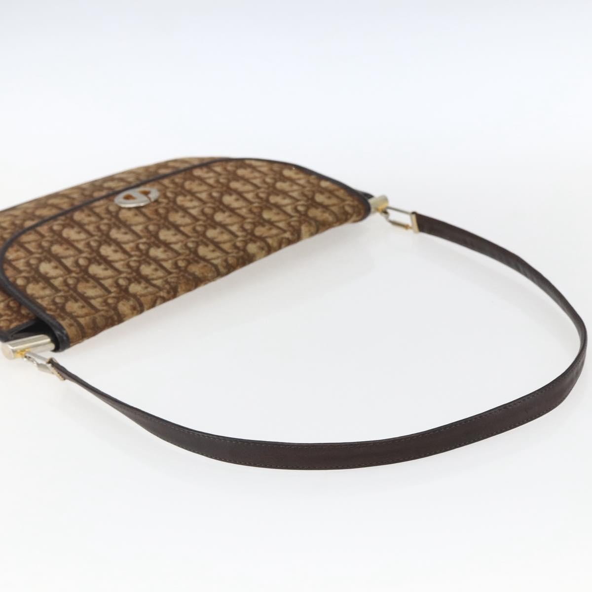 Christian Dior Vintage Trotter Canvas Brown Canvas Shoulder Bag Bag (Pre-Owned)