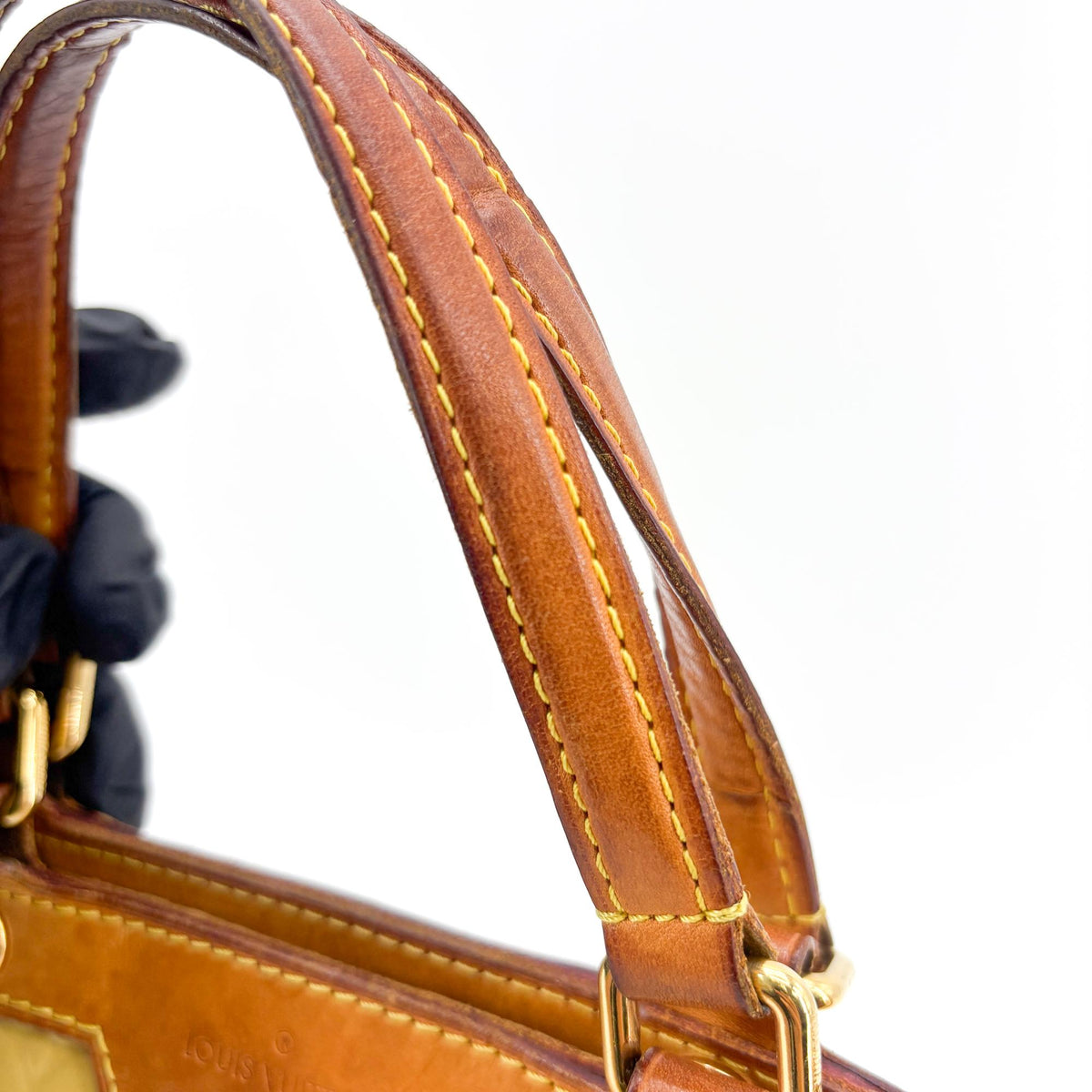 Louis Vuitton Brea Monogram Vernis Brown Patent_Leather Handbag (Pre-Owned)