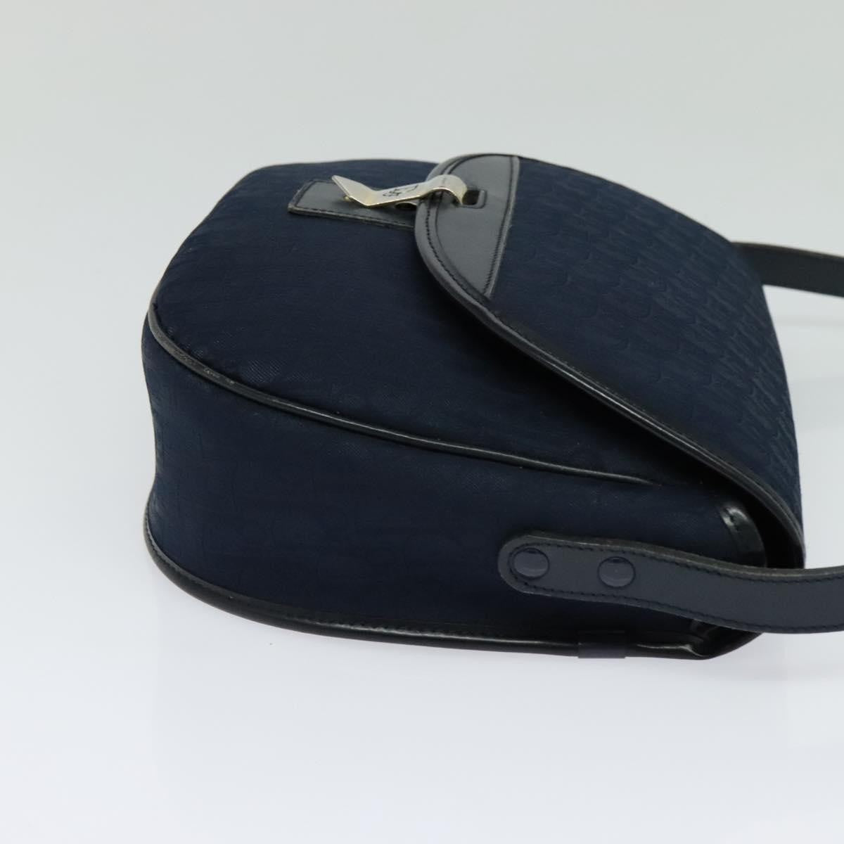 Christian Dior Vintage Trotter Canvas Navy Canvas Shoulder Bag Bag (Pre-Owned)