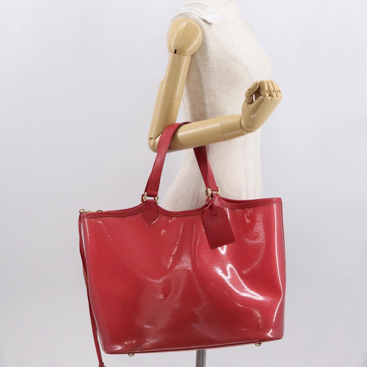 Louis Vuitton Plage Lagoon Bay Vinyl Epi Leather Red Plastic Tote Bag Bag (Pre-Owned)