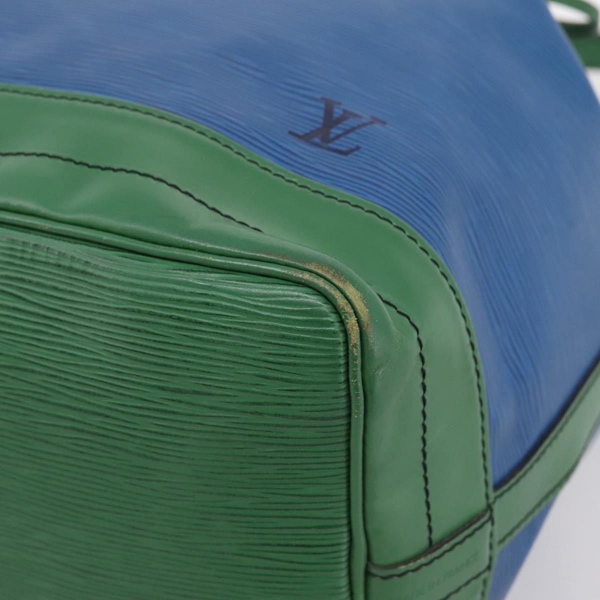 Louis Vuitton Bicolor Noe Epi Leather Blue Leather Handbag (Pre-Owned)