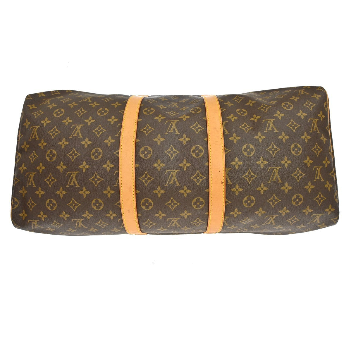 Louis Vuitton Keepall Monogram Brown Canvas Travel Bag Bag (Pre-Owned)