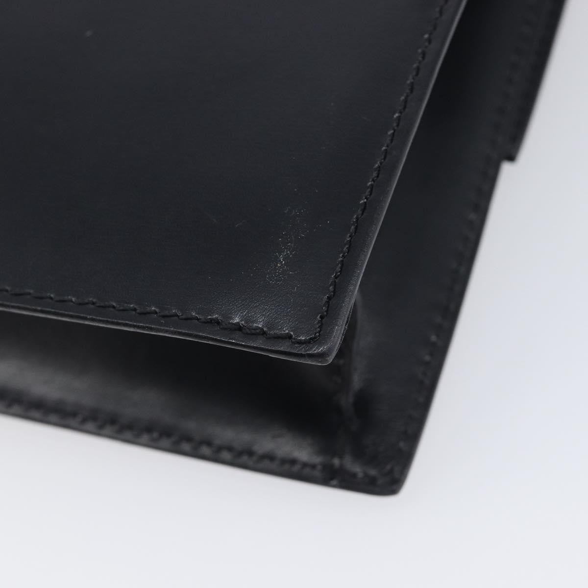 Celine Shoulder Leather Black Leather Shoulder Bag Bag (Pre-Owned)