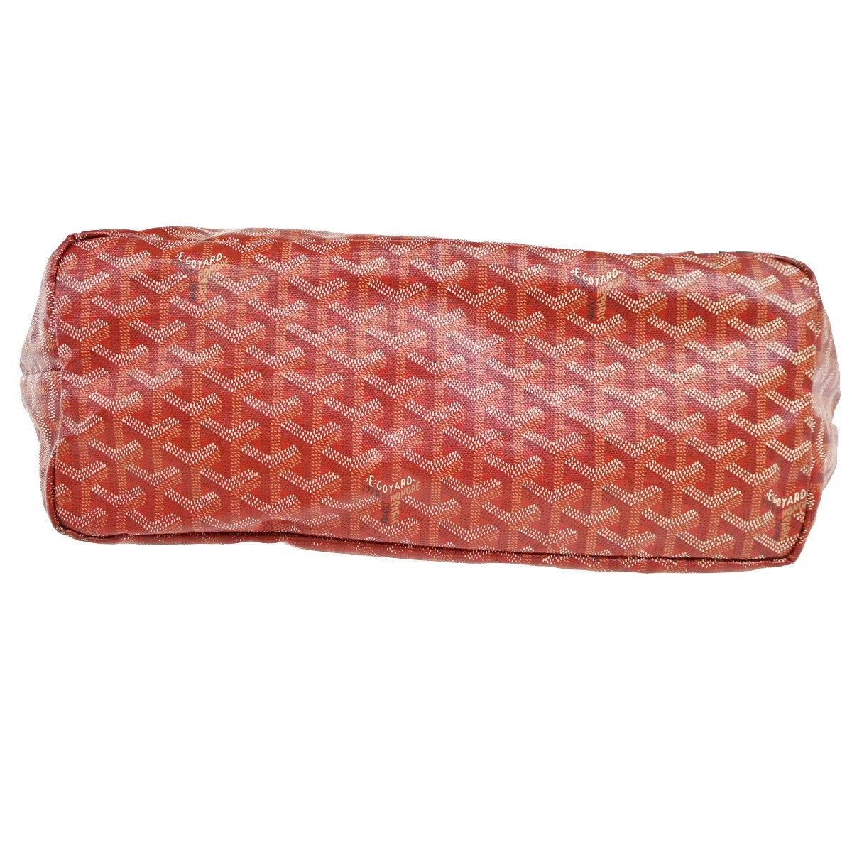 Goyard Saint Louis Reversible Coated Canvas And Printed Canvas Red Canvas Tote Bag Bag (Pre-Owned)