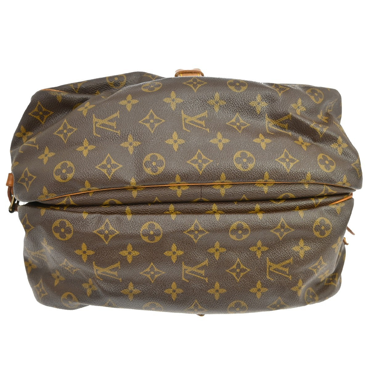 Louis Vuitton Saumur Monogram Canvas Brown Canvas Shoulder Bag Bag (Pre-Owned)