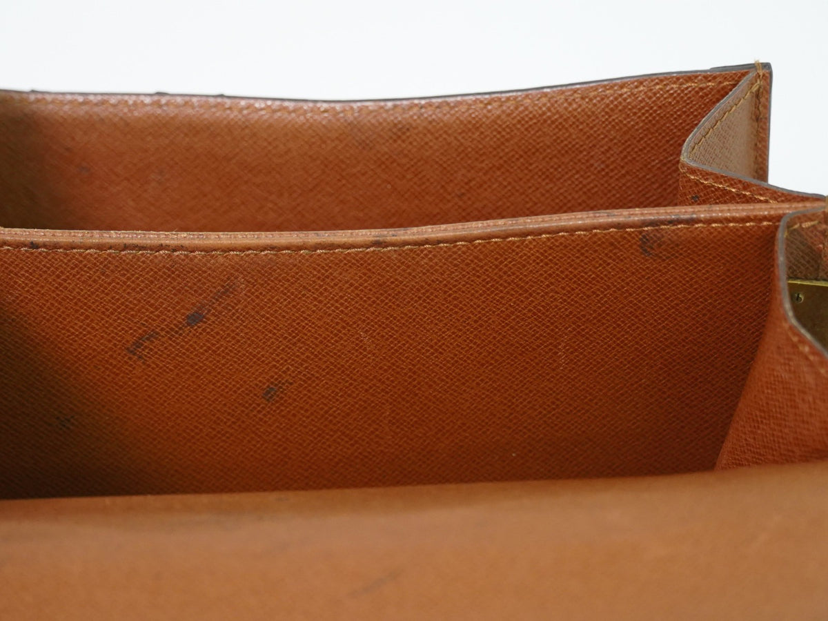 Louis Vuitton Raspail Monogram Canvas Brown Canvas Handbag (Pre-Owned)