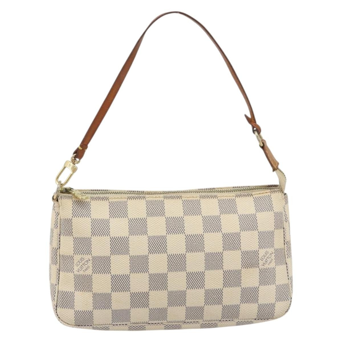 Louis Vuitton Pochette Accessoires Damier Beige Canvas Clutche & Pouche Bag (Pre-Owned)