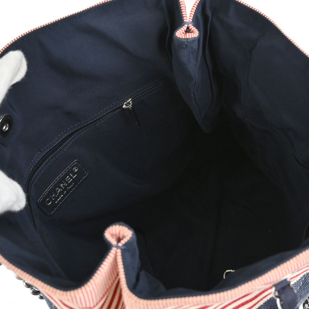 Chanel Bon Bon Quilted Denim Blue Denim_Jeans Tote Bag Bag (Pre-Owned)