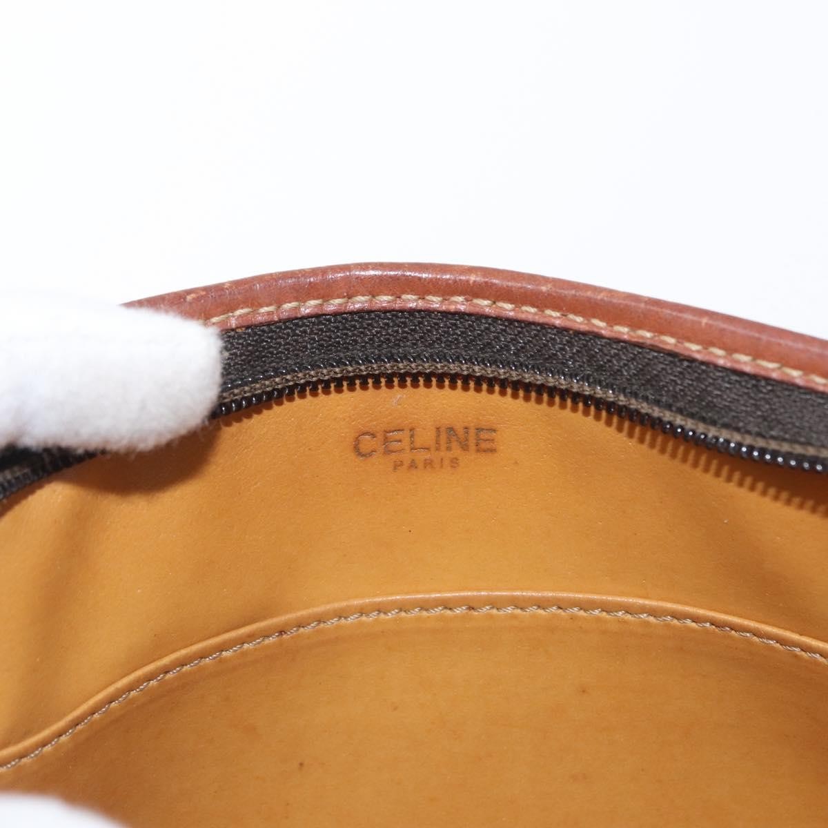 Celine Macadam Pochette Canvas And Leather Brown Canvas Clutche & Pouche Bag (Pre-Owned)