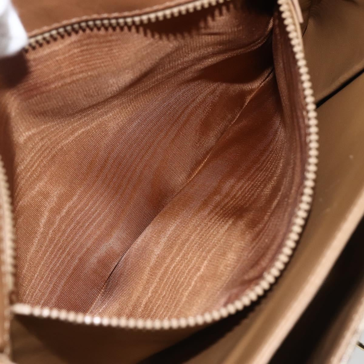 Celine Vintage Macadam Canvas And Leather Beige Canvas Shoulder Bag Bag (Pre-Owned)