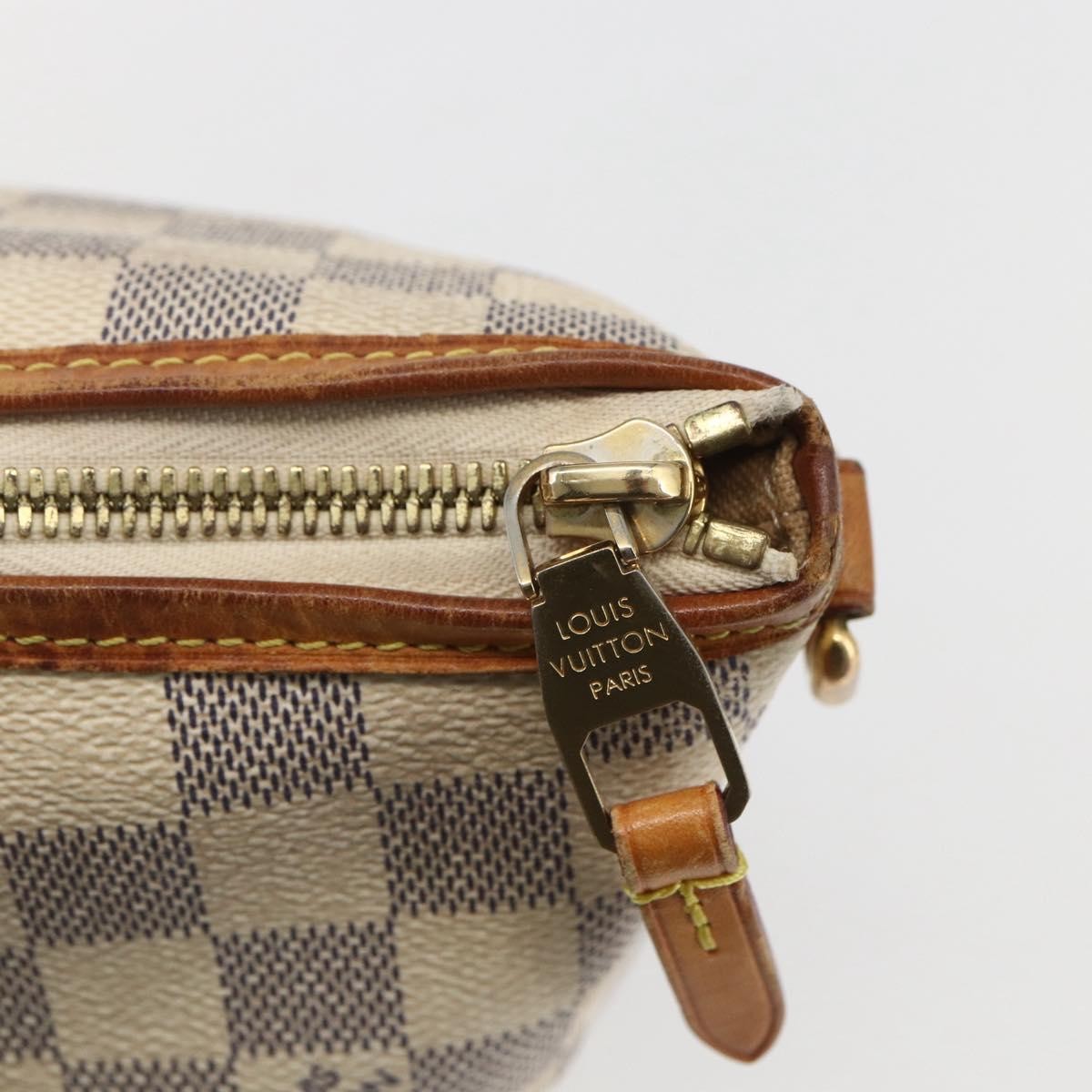 Louis Vuitton Riviera Damier White Canvas Handbag (Pre-Owned)