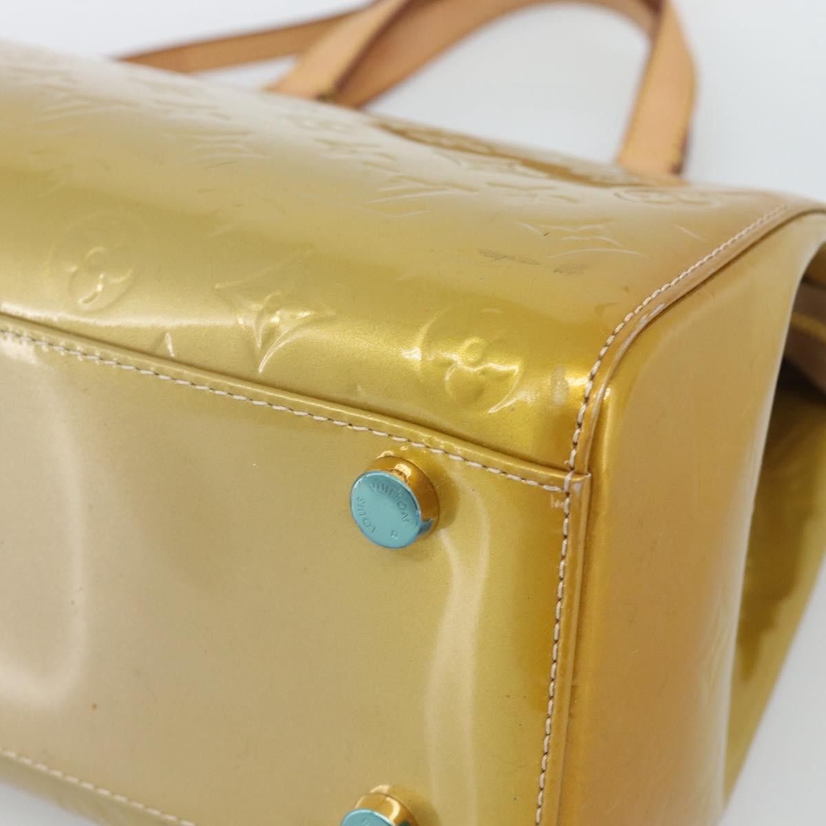 Louis Vuitton Brea Monogram Vernis Beige Patent_Leather Handbag (Pre-Owned)