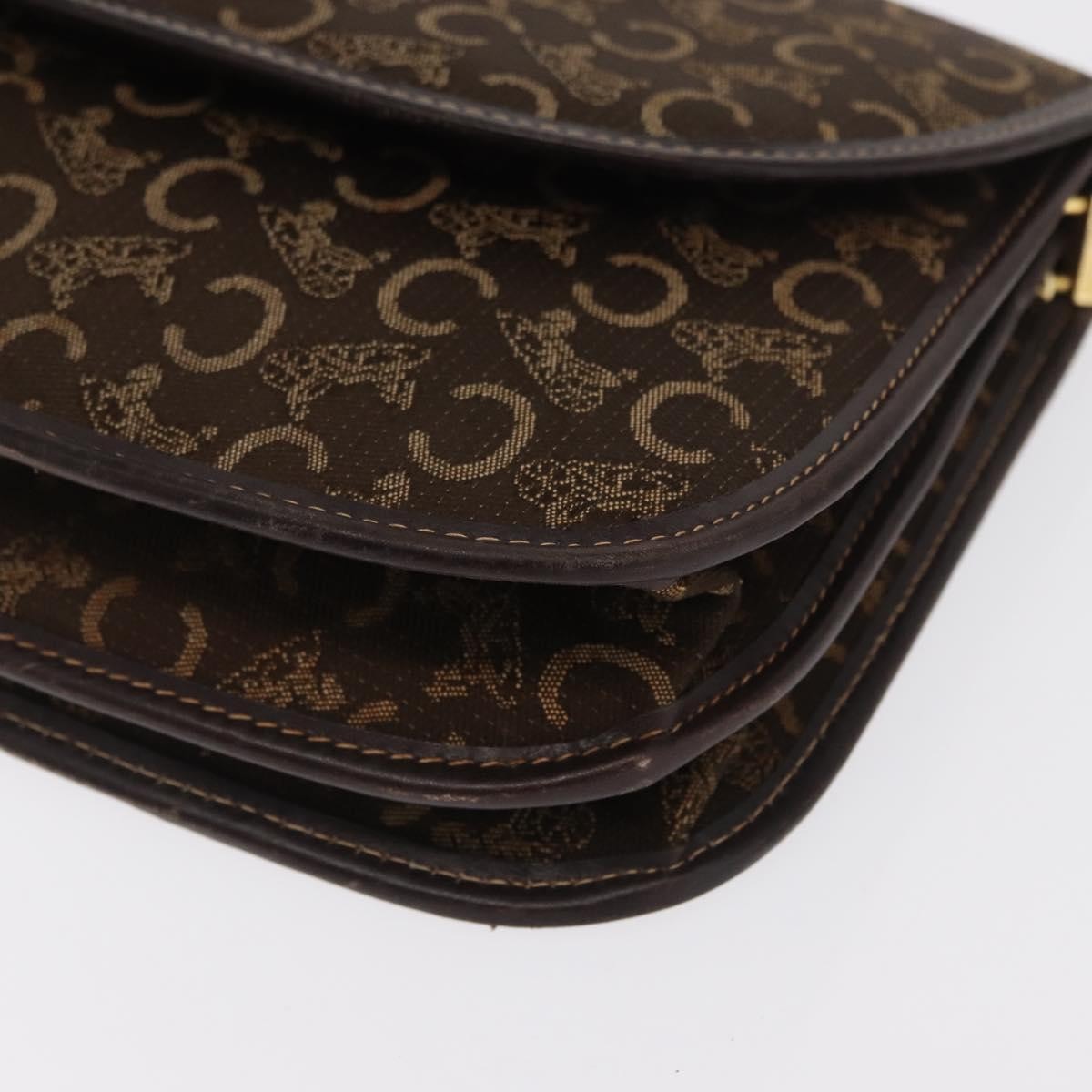 Celine C Sulky Canvas Brown Canvas Shoulder Bag Bag (Pre-Owned)