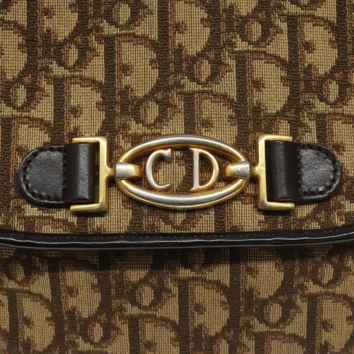 Christian Dior Vintage Trotter Canvas Brown Canvas Shoulder Bag Bag (Pre-Owned)
