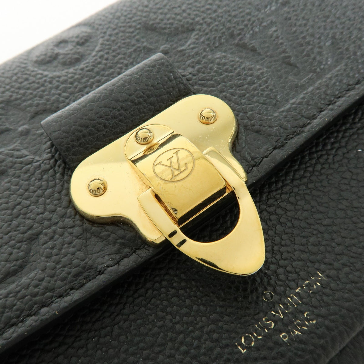 Louis Vuitton Vavin Chain Monogram Empreinte Leather Black Leather Crossbody Bag Bag (Pre-Owned)