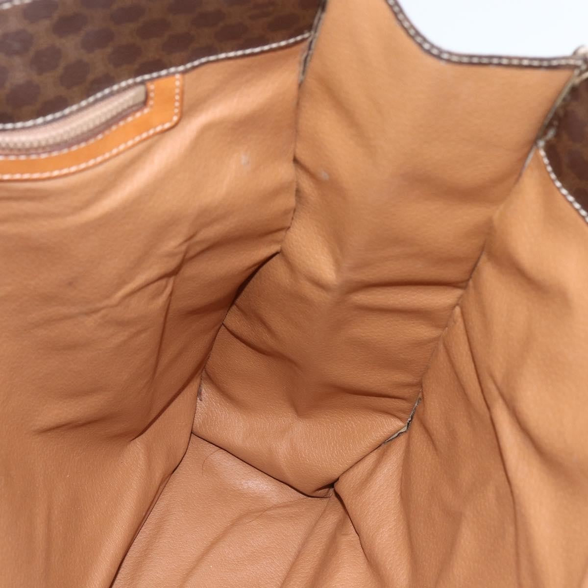 Celine Vintage Macadam Canvas Brown Canvas Tote Bag Bag (Pre-Owned)