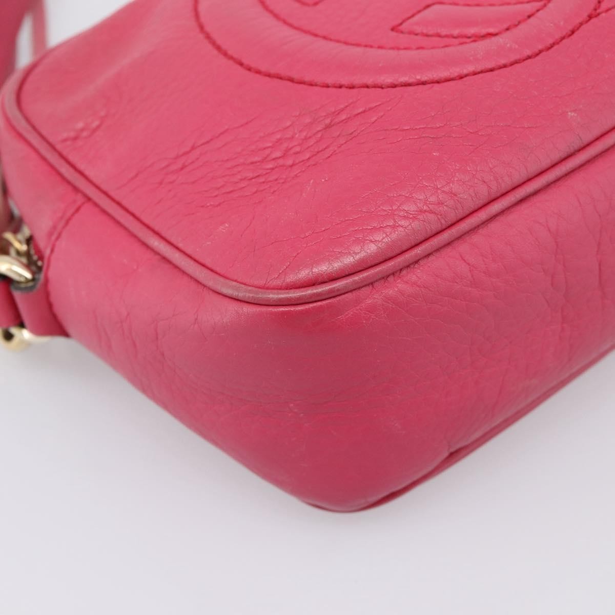 Gucci Soho Disco Leather Pink Leather Crossbody Bag Bag (Pre-Owned)