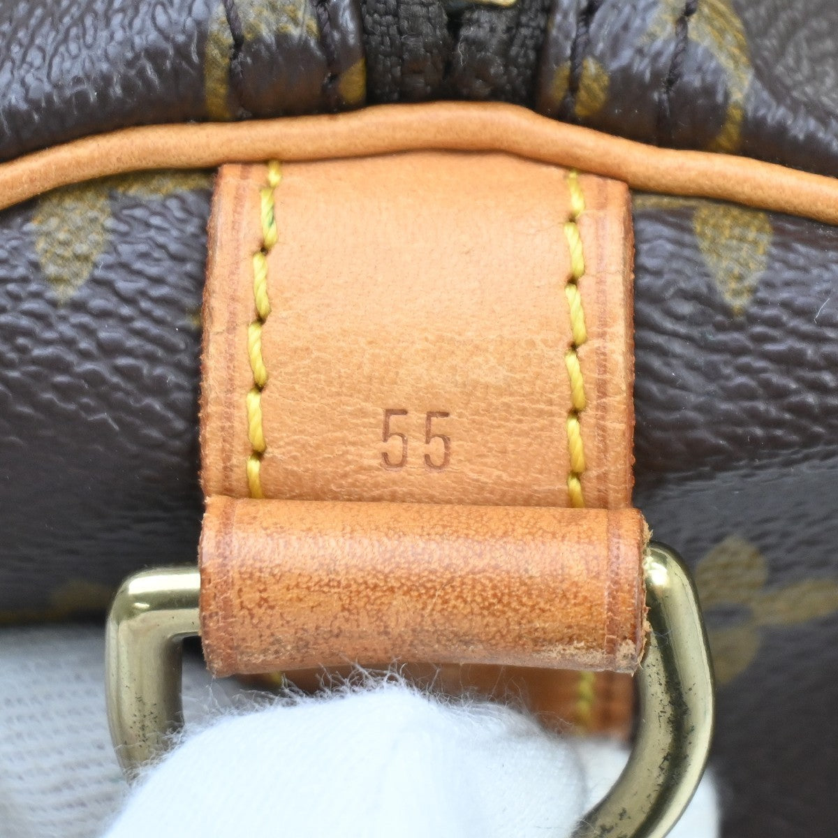 Louis Vuitton Keepall Bandouliere Monogram Canvas Brown Canvas Travel Bag Bag (Pre-Owned)