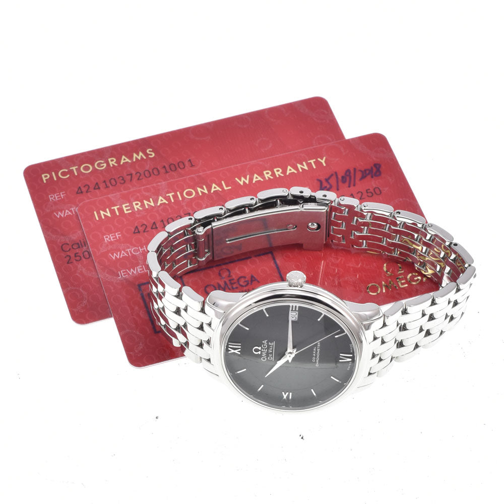 Omega De Ville Prestige Co-Axial Chronometer Automatic Stainless Steel And Mother Of Pearl Watch (Pre-Owned)