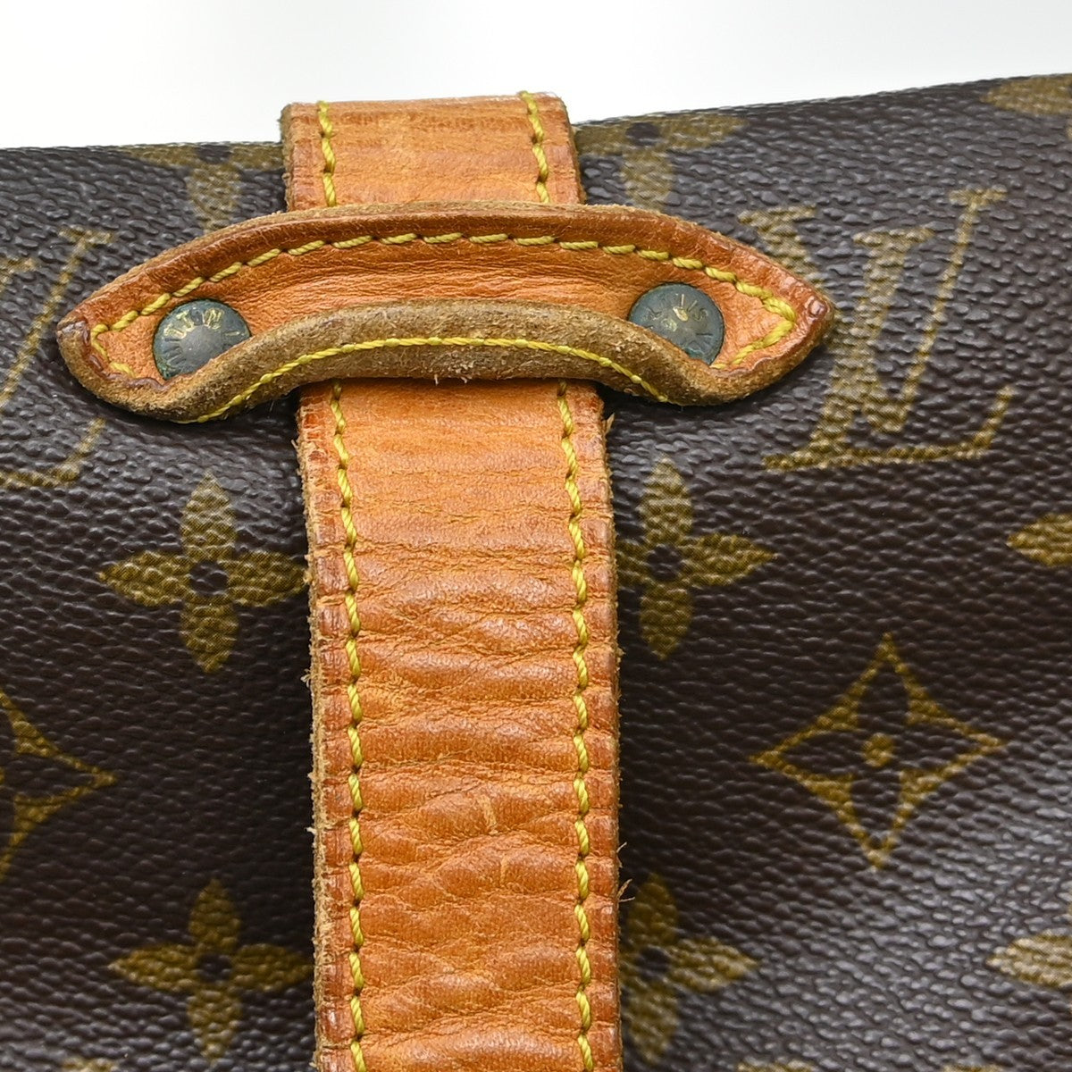 Louis Vuitton Saumur Monogram Canvas Brown Canvas Shoulder Bag Bag (Pre-Owned)